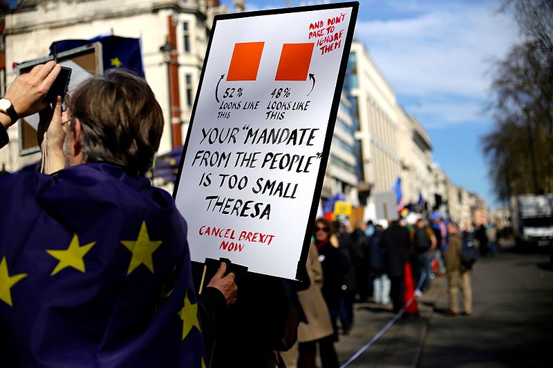 Londoner protestieren gegen den Brexit, 25. März 2017. Foto: Wikimedia Commons